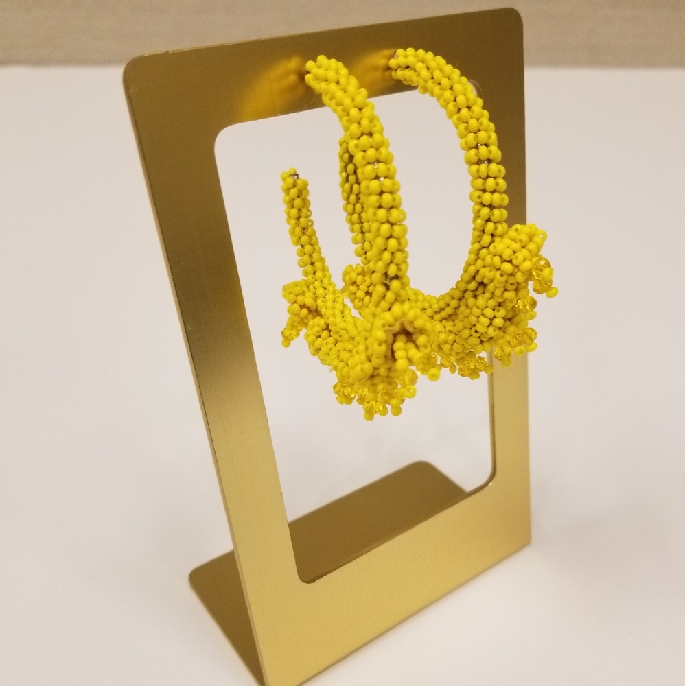 Coral Yellow Earrings